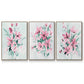 Posy Blooms I - Floater Framed Canvas Set
