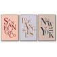 City Center Type I - Floater Framed Canvas Set