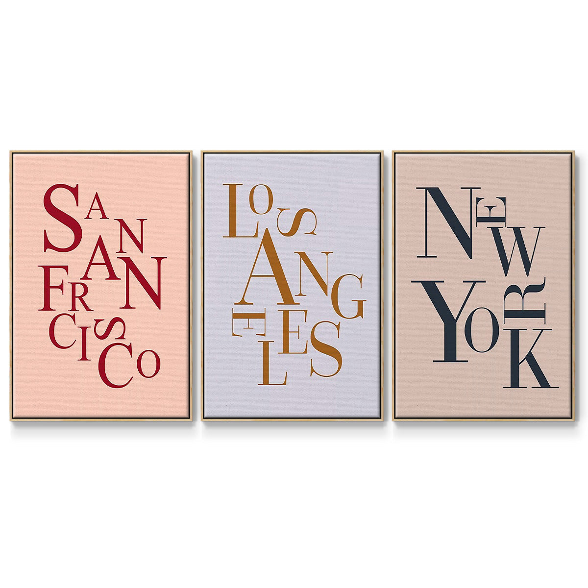 City Center Type I - Floater Framed Canvas Set