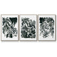 Ink Jungle I - Floater Framed Canvas Set