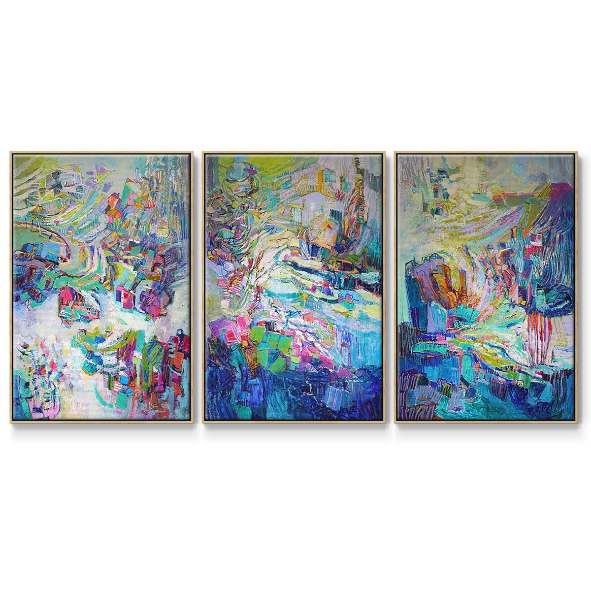 Gathering up the Goddess I - Floater Framed Canvas Set