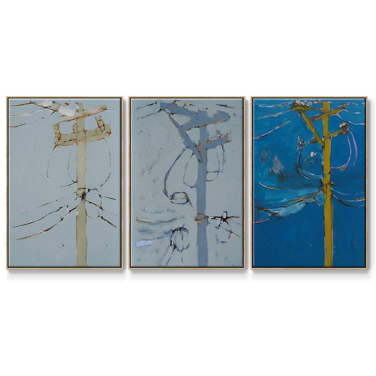Wires IV - Floater Framed Canvas Set