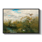 Wild Ducks (Grasänder), 1890 by Bruno Liljefors in a black floater framed canvas wall art display.