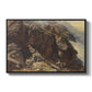 High Mountain Study, c. 1870 by Edward Theodore Compton in a black floater framed canvas wall art display.