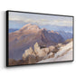 Angled view of Hoher Göll from Watzmann-Hocheck, 1919 by Edward Theodore Compton in a black floater framed canvas.