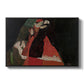 Cardinal and Nun (Caress), 1912 by Egon Schiele in a black floater framed canvas wall art display.