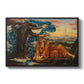 Earthbound, 1897 by Evelyn De Morgan in a black floater framed canvas wall art display.