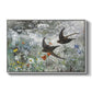 Common Swifts, 1886 by Bruno Liljefors in a white floater framed canvas wall art display.