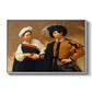 The Fortune Teller (Capitoline Version), c. 1599 by Caravaggio in a white floater framed canvas wall art display.