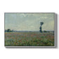 Poppy Field, 1881 by Claude Monet in a white floater framed canvas wall art display.