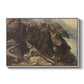 High Mountain Study, c. 1870 by Edward Theodore Compton in a white floater framed canvas wall art display.