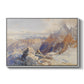 Col du Géant, 1903 by Edward Theodore Compton in a white floater framed canvas wall art display.