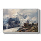The Grossglockner, 1880 by Edward Theodore Compton in a white floater framed canvas wall art display.