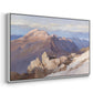 Angled view of Hoher Göll from Watzmann-Hocheck, 1919 by Edward Theodore Compton in a white floater framed canvas.