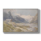 Shepherds (Pasterze), c. 1921 by Edward Theodore Compton in a white floater framed canvas wall art display.
