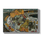 Crescent of Houses II (Island Town), 1915 by Egon Schiele in a white floater framed canvas wall art display.