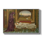 The Wandering Jew: Whom the Gods Love Die Young, 1888 by Evelyn De Morgan in a white floater framed canvas wall art display.