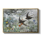 Common Swifts, 1886 by Bruno Liljefors in a gold floater framed canvas wall art display.