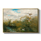 Wild Ducks (Grasänder), 1890 by Bruno Liljefors in a gold floater framed canvas wall art display.