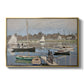 The Basin at Argenteuil, 1874 by Claude Monet in a gold floater framed canvas wall art display.