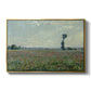 Poppy Field, 1881 by Claude Monet in a gold floater framed canvas wall art display.