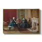 The Brown Family, 1869 by Eastman Johnson in a gold floater framed canvas wall art display.