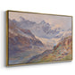 Angled view of Odenwinklkees with the Johannisberg, 1902 by Edward Theodore Compton in a gold floater framed canvas.