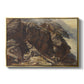 High Mountain Study, c. 1870 by Edward Theodore Compton in a gold floater framed canvas wall art display.