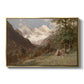 Landscape in the Caucasus, c. 1921 by Edward Theodore Compton in a gold floater framed canvas wall art display.