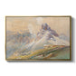 From the Dolomites, 1904 by Edward Theodore Compton in a gold floater framed canvas wall art display.