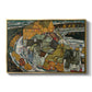 Crescent of Houses II (Island Town), 1915 by Egon Schiele in a gold floater framed canvas wall art display.