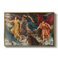 The Storm Spirits, 1900 by Evelyn De Morgan in a gold floater framed canvas wall art display.
