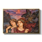 The Vision, 1914 by Evelyn De Morgan in a gold floater framed canvas wall art display.