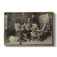 The Chess Players, 1858 by Ernest Meissonier in a gold floater framed canvas wall art display.