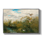 Wild Ducks (Grasänder), 1890 by Bruno Liljefors in a silver floater framed canvas wall art display.