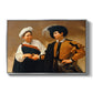 The Fortune Teller (Capitoline Version), c. 1599 by Caravaggio in a silver floater framed canvas wall art display.