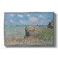 The Cliff Walk at Pourville, 1882 by Claude Monet in a silver floater framed canvas wall art display.