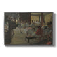 The Dance Class, c. 1873 by Edgar Degas in a silver floater framed canvas wall art display.