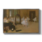 The Dancing Class, c. 1870 by Edgar Degas in a silver floater framed canvas wall art display.