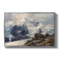The Grossglockner, 1880 by Edward Theodore Compton in a silver floater framed canvas wall art display.