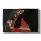 Cardinal and Nun (Caress), 1912 by Egon Schiele in a silver floater framed canvas wall art display.