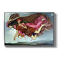 Night and Sleep, 1878 by Evelyn De Morgan in a silver floater framed canvas wall art display.