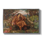 A Soul in Hell, c. 1901-1902 by Evelyn De Morgan in a silver floater framed canvas wall art display.