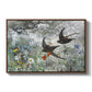 Common Swifts, 1886 by Bruno Liljefors in a walnut floater framed canvas wall art display.