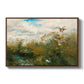 Wild Ducks (Grasänder), 1890 by Bruno Liljefors in a walnut floater framed canvas wall art display.