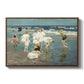 A Holiday, c. 1915 by Edward Henry Potthast in a walnut floater framed canvas wall art display.