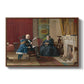 The Brown Family, 1869 by Eastman Johnson in a walnut floater framed canvas wall art display.