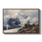 The Grossglockner, 1880 by Edward Theodore Compton in a walnut floater framed canvas wall art display.