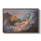 Twilight, 1914 by Evelyn De Morgan in a walnut floater framed canvas wall art display.