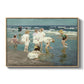 A Holiday, c. 1915 by Edward Henry Potthast in a natural wood floater framed canvas wall art display.